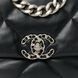 Cумка Chanel 19 Flap Bag in Black Quilted Lambskin/Silver-Gold Hardware 443 фото 3