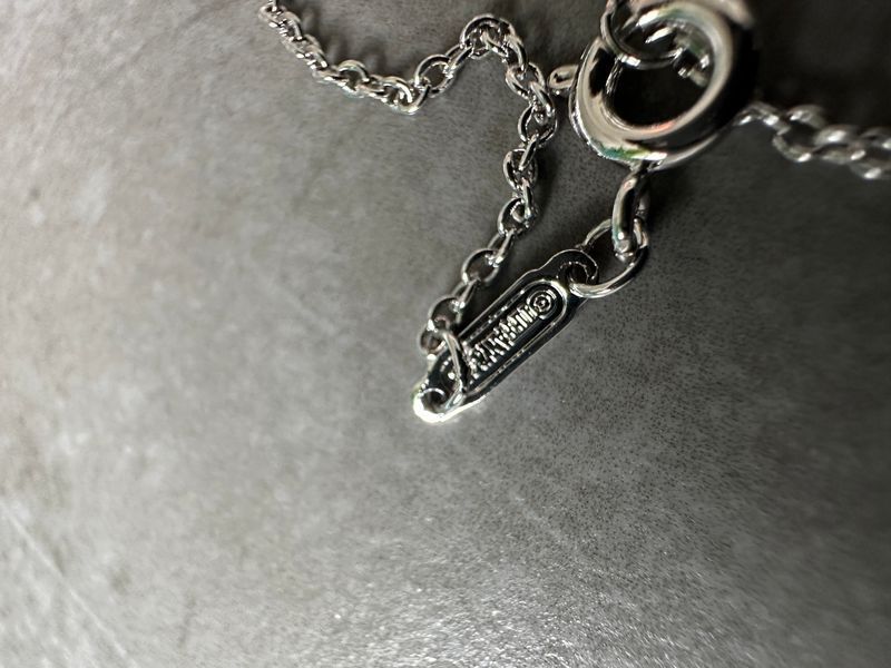 Підвіска Tiffany T Smile Pendant in White Gold 18k with Diamonds 0401 фото