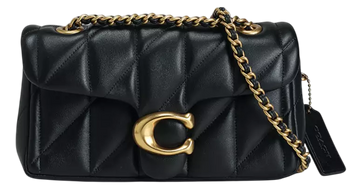 Сумка Coach Tabby Shoulder Bag 20 with Pillow Quilting Black/Gold Hardware 0488 фото