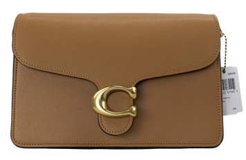 Сумка Coach Chain Tabby Shoulder Bag 26 in Leather Camel Brown/Brass Hardware 0542 фото