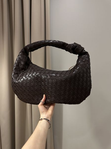 Cумка Bottega Veneta Classic Jodie Bag in Chocolate Nappa Intrecciato 99777 фото