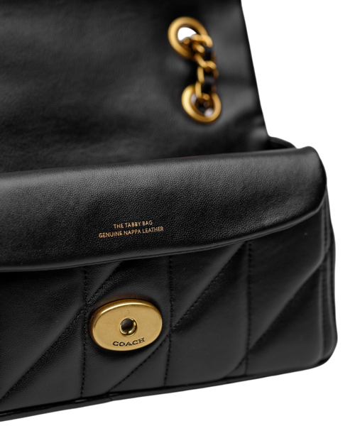 Сумка Coach Tabby Shoulder Bag 20 with Pillow Quilting Black/Gold Hardware 0488 фото