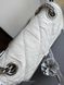 Cумка Balenciaga Crush Small Chain Bag in White Quilted Leather/Silver Chain 18018 фото 4