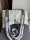 Cумка Balenciaga Crush Small Chain Bag in White Quilted Leather/Silver Chain 18018 фото 3