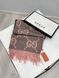 Палантин Gucci Logo Print Cashmere Silk Stole Pink/Gray g3589 фото 2