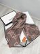Палантин Gucci Logo Print Cashmere Silk Stole Pink/Gray g3589 фото 1
