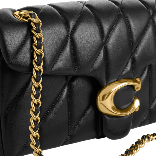 Сумка Coach Tabby Shoulder Bag 20 with Pillow Quilting Black/Gold Hardware 0488 фото