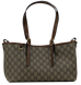 Сумка Gucci GG Emblem Medium Tote Bag Beige and Brown Monogram Coated Canvas 595 фото 1