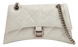 Cумка Balenciaga Crush Small Chain Bag in White Quilted Leather/Silver Chain 18018 фото 1