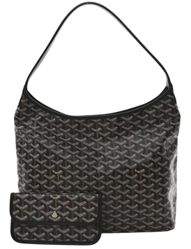 Сумка Goyard Boh&egrave;me Hobo Bag Goyardine Canvas & Chevroches Calfskin Black 589 фото