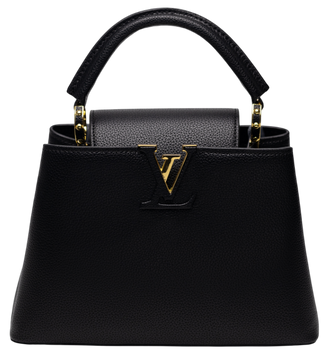 Сумка Louis Vuitton Capucines BB in Black Taurillon Leather/Gold Hardware 488 фото