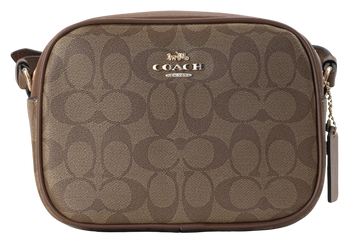 Сумка Coach Mini Jamie Camera Bag in Signature Brown Canvas 0477 фото