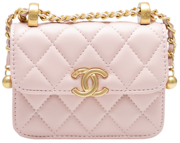 Сумка Chanel Perfect Fit Flap Coin Purse with Chain in Pink Quilted Leather with Gold Hardware 991186 фото