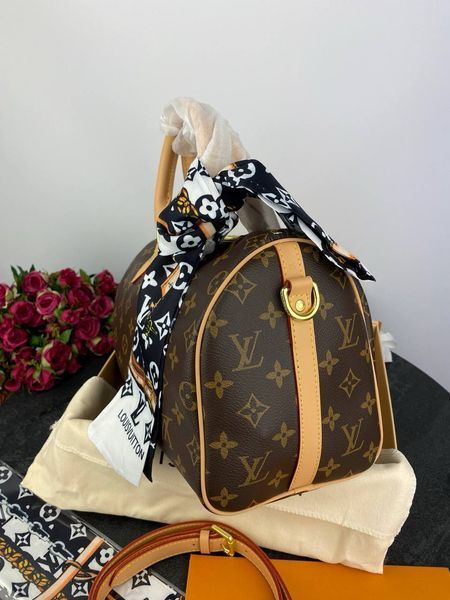 Сумка Louis Vuitton Speedy Bandouli&egrave;re 25 in Brown Monogram Coated Canvas 1015 фото