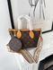 Сумка Louis Vuitton Neverfull BB in Monogram Coated Canvas with Beige Strap 1069 фото 2