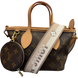 Сумка Louis Vuitton Neverfull BB in Monogram Coated Canvas with Beige Strap 1069 фото 1
