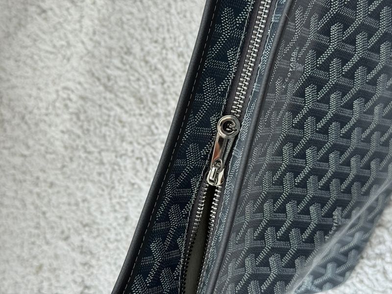 Сумка Goyard Boh&egrave;me Hobo Bag Goyardine Canvas & Chevroches Calfskin Black 589 фото