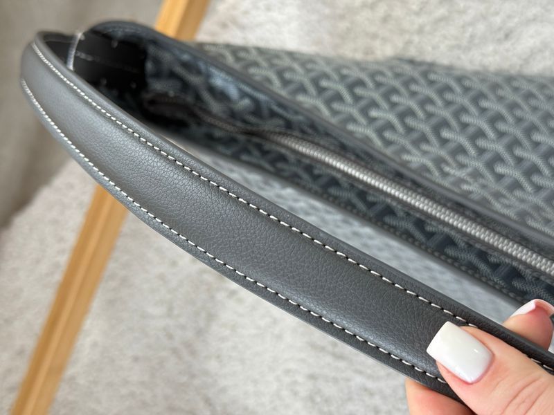 Сумка Goyard Boh&egrave;me Hobo Bag Goyardine Canvas & Chevroches Calfskin Black 589 фото