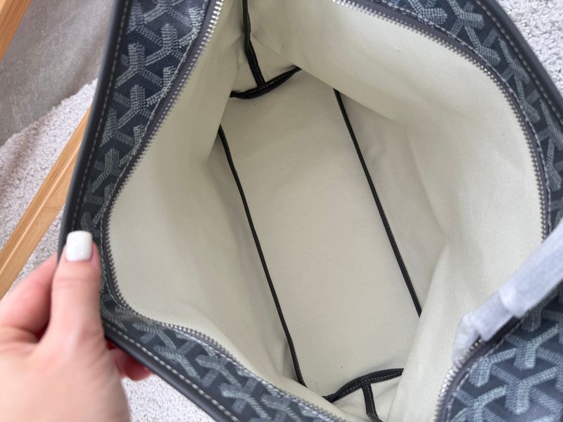 Сумка Goyard Boh&egrave;me Hobo Bag Goyardine Canvas & Chevroches Calfskin Black 589 фото