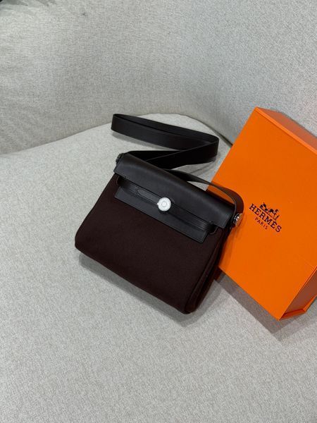 Сумка Hermes Herbag Zip 20 Bag Dark Brown 991057 фото