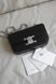 Сумка Celine Claude Chain Shoulder Bag in Shiny Black Calfskin/Silver Hardware 0361 фото 5