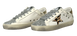 Жіночі кеди Golden Goose Superstar Sneakers in White Double/Silver Glitter Premium 37 1444 фото 1