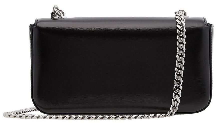 Сумка Celine Claude Chain Shoulder Bag in Shiny Black Calfskin/Silver Hardware 0361 фото