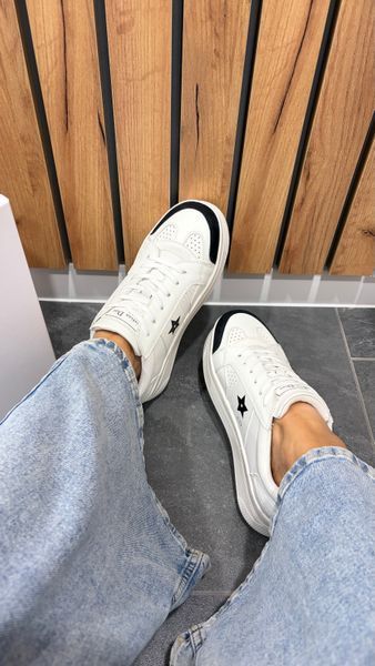 Жіночі кеди Dior Star Platform Sneakers in White Calfskin 39 0002 фото