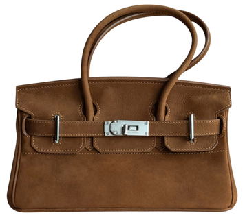 Сумка Hermes Birkin 30 in Brown Suede 012612 фото