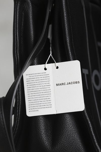 Сумка Marc Jacobs The Leather Medium Tote Bag Black 0355 фото