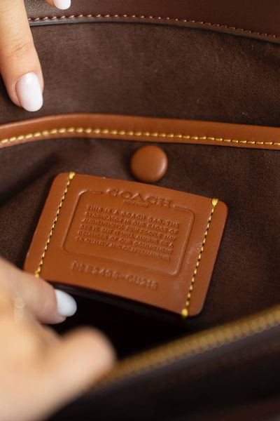 Сумка Coach Soft Empire Carryall Bag 35 in Maple Leather/Brass Hardware 0547 фото