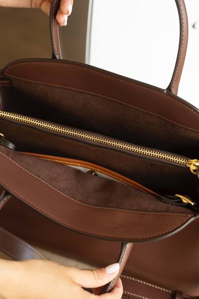 Сумка Coach Soft Empire Carryall Bag 35 in Maple Leather/Brass Hardware 0547 фото