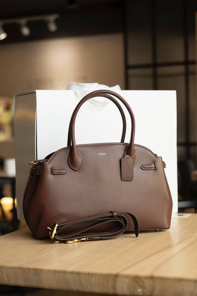 Сумка Coach Soft Empire Carryall Bag 35 in Maple Leather/Brass Hardware 0547 фото
