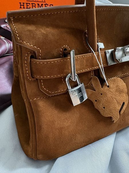 Сумка Hermes Birkin 30 in Brown Suede 012612 фото