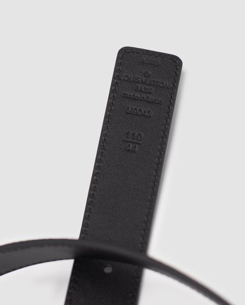 Ремінь Louis Vuitton Reversible Leather Belt 30 Embossing Black/Silver 66164 фото