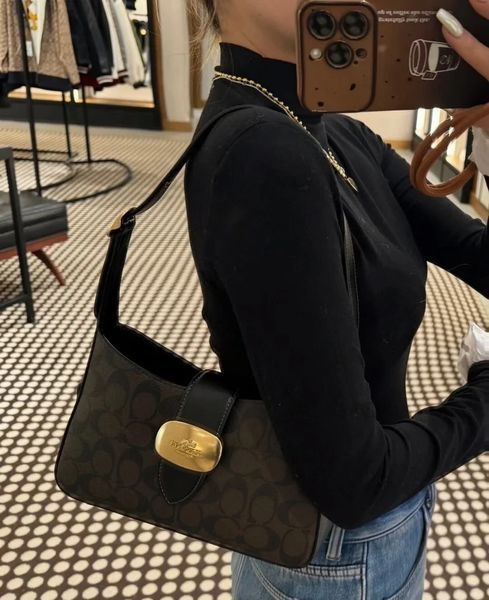 Сумка Coach Eliza Shoulder Bag In Signature Canvas 99328 фото