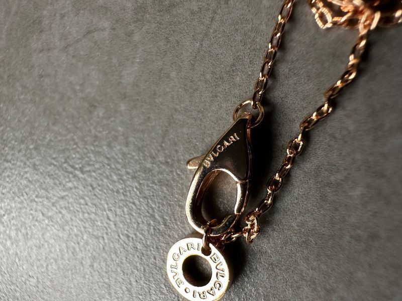 Підвіска Bvlgari Serpenti Viper Necklace 18K Rose Gold with Malachite/Diamonds JW0311 фото