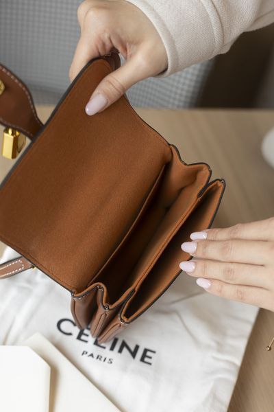 Сумка Celine Tabou Crossbody Bag Brown 0347 фото