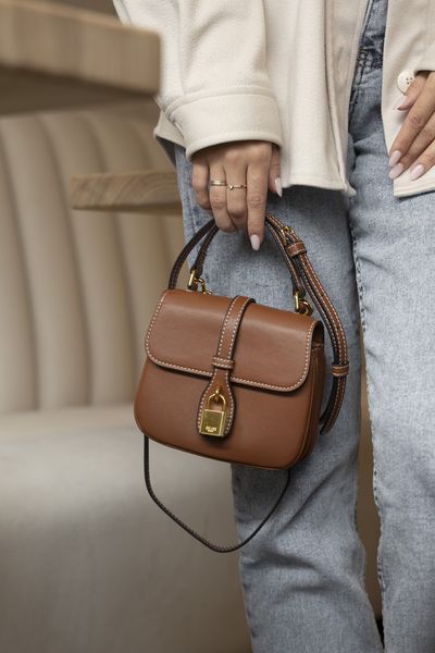 Сумка Celine Tabou Crossbody Bag Brown 0347 фото