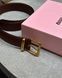 Ремінь Miu Miu Leather Belt Brown/Gold 66158 фото 8