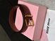 Ремінь Miu Miu Leather Belt Brown/Gold 66158 фото 2