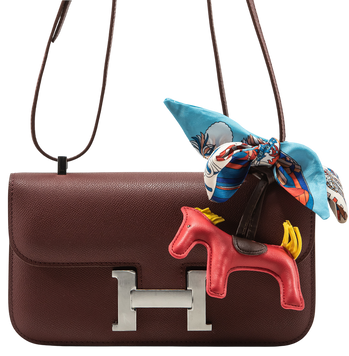 Сумка Hermes Constance 26 Elan in Burgundy Epsom/Palladium Hardware 0515 фото
