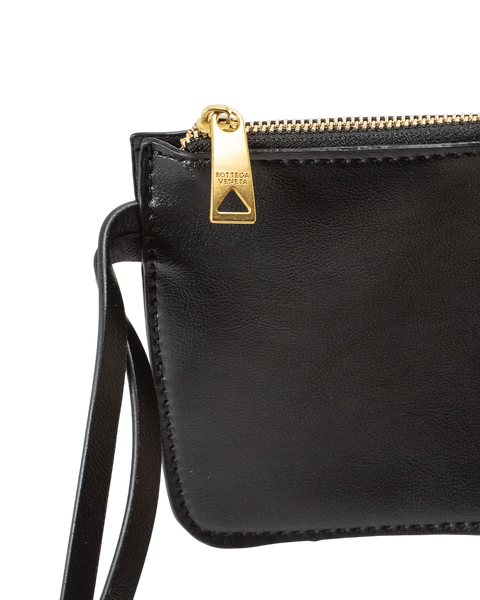Сумка Bottega Veneta Small Parachute Bag in Black Intrecciato Leather/Gold-Tone Hardware 0449 фото