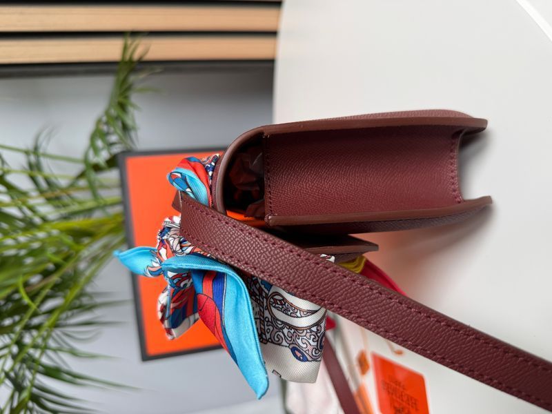 Сумка Hermes Constance 26 Elan in Burgundy Epsom/Palladium Hardware 0515 фото