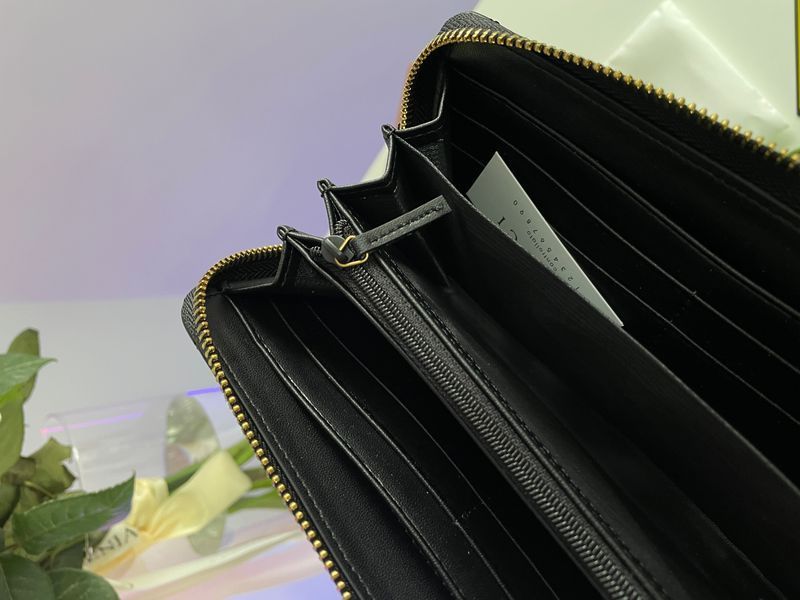Гаманець Gucci GG Marmont Zip-Around Long Wallet Black Matelasse 88151 фото