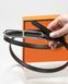 Ремень Herm&egrave;s Roulis Belt Buckle & Reversible Leather Strap 13 mm in Black Leather/Palladium Buckle 0458 фото 2