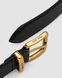 Ремінь Miu Miu Leather Belt Black/Gold 66158 фото 9