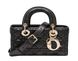 Сумка Christian Dior Small Lady D-Joy Bag in Black Cannage Lambskin with Gold Hardware Premium 121 фото 1
