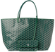 Сумка Goyard Saint Louis PM Tote Bag in Green Coated Canvas 626 фото 1