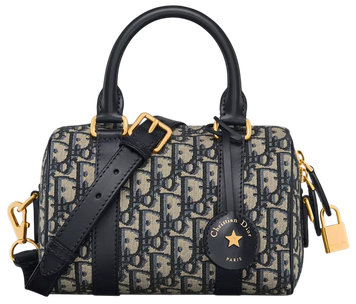 Сумка Dior Groove 20 Bag in Blue Dior Oblique Jacquard 02202 фото